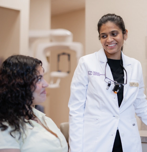 Dentist and patient meeting at Rocklin Comprehensive dentistry